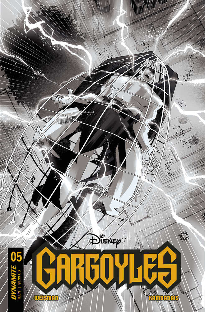 Gargoyles #5 Cover Za 10 Copy Foc Variant Edition Kambadais Black & White