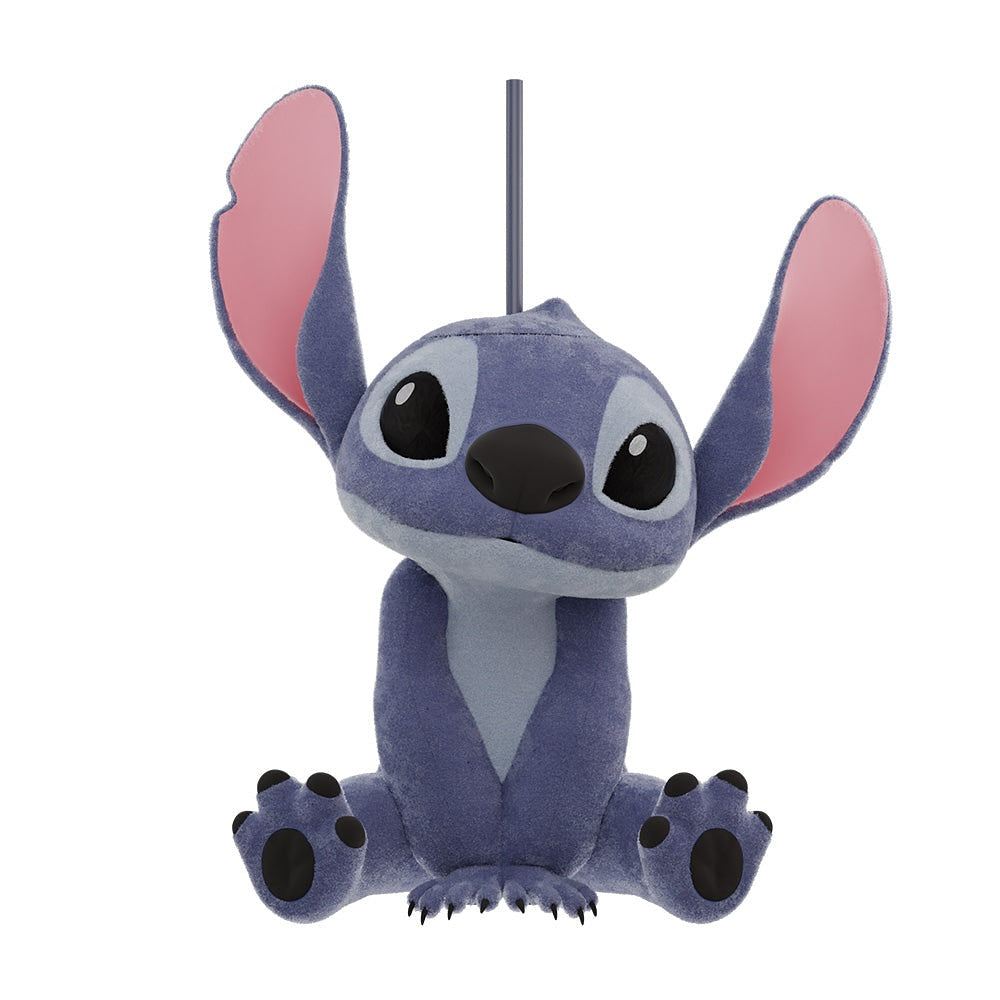 דלי פופקורן סטיץ’ Flocked עם תא שתייה מובנה