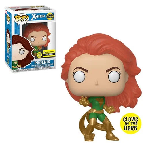 בובת פופ מארוול: אקס-מן פיניקס Funko POP! Marvel: X-Men Phoenix #422 Glow in the Dark Entertainment Earth Exclusive