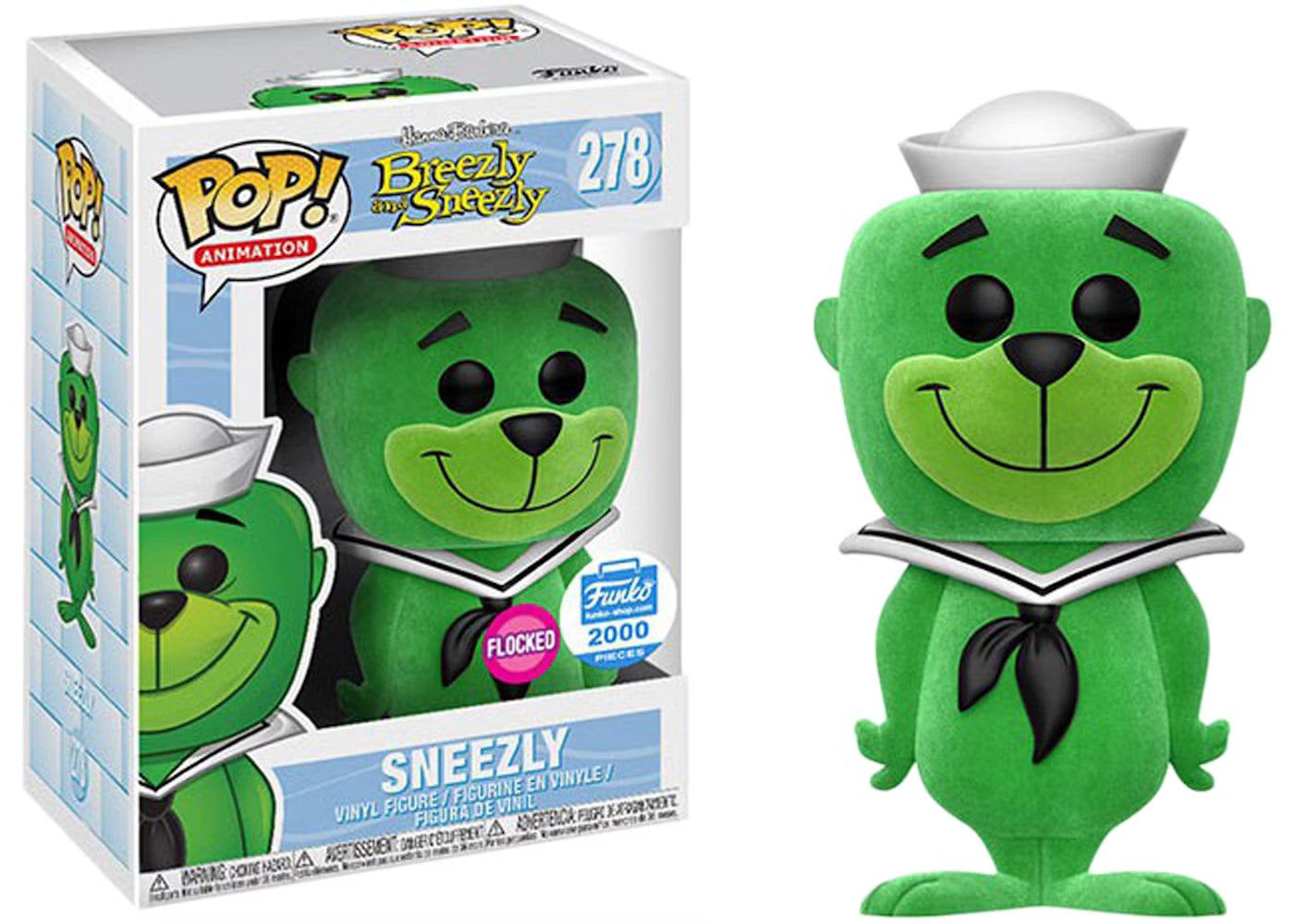בובת פופ אנימציה: בריזלי וסניזלי סניזלי Funko POP! Animation: Breezly and Sneezly Sneezly #278 Funko Shop Flocked Exclusive