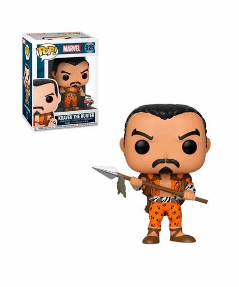 *אריזה פגומה*בובת פופ מארוול: קרייבן הצייד Funko POP! Marvel: Kraven the Hunter #525 Special Edition