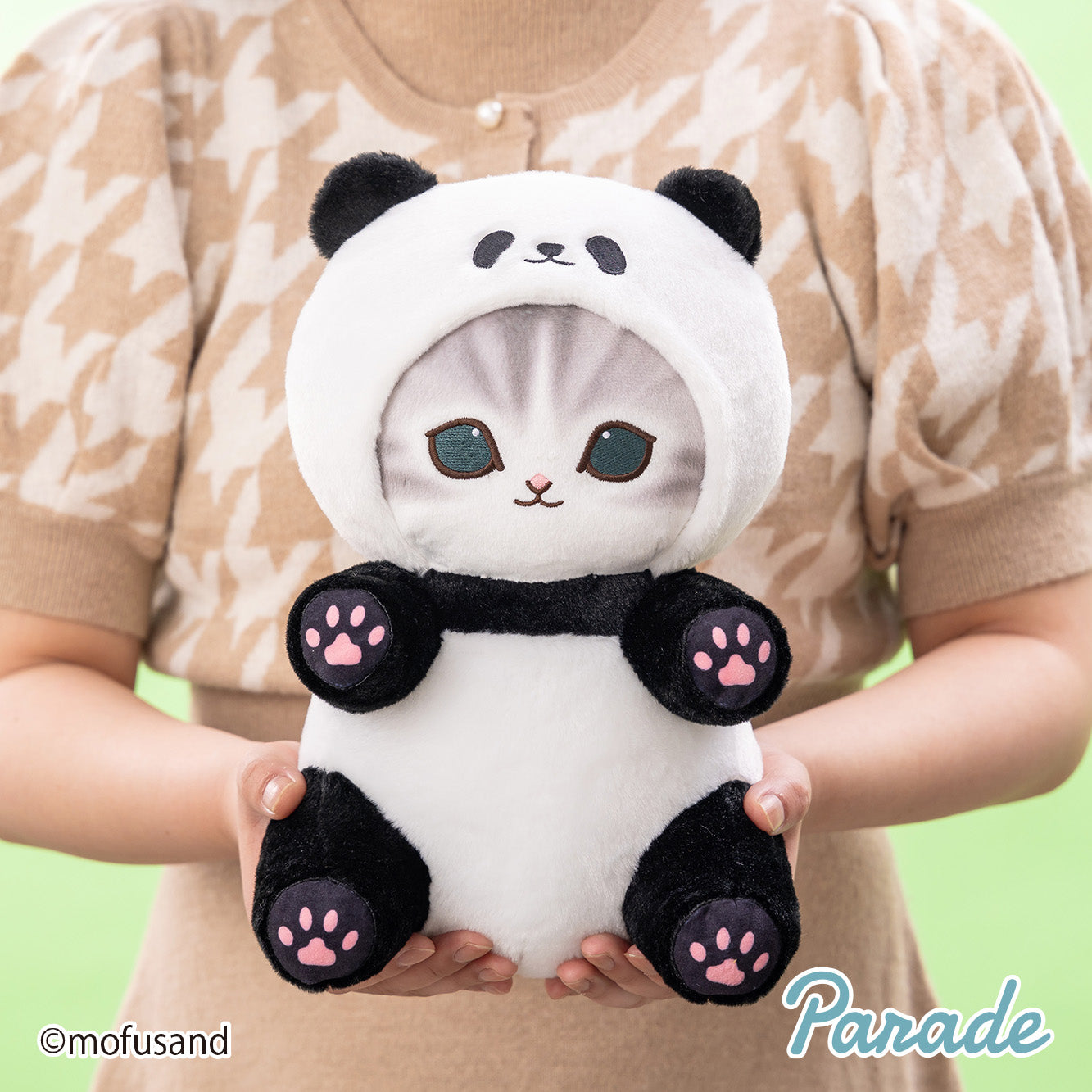 מופוסנד בובת פרווה בינונית חתול פנדה (Panda Nyan)