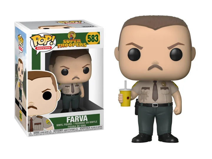 בובת פופ סרטים: המשטרה נפלה על הראש פארבה Funko POP! Movies: Super Troopers Farva #583
