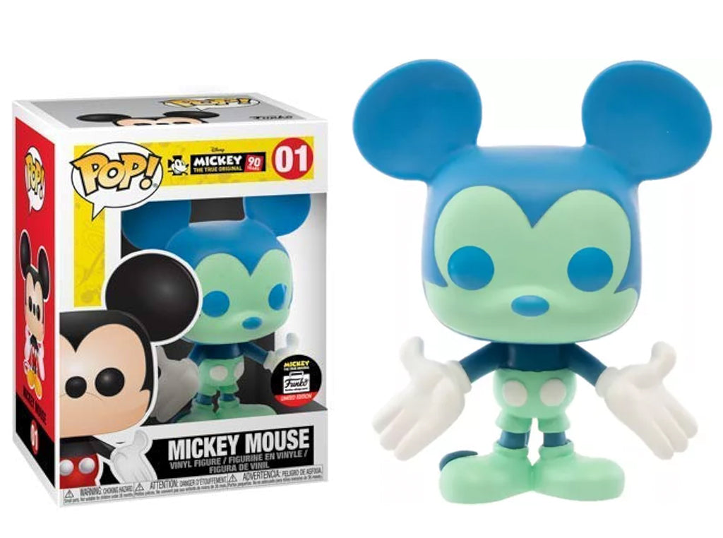 בובת פופ דיסני: מיקי מאוס Funko POP! Disney: Mickey The True Original 90 Years Mickey Mouse (Blue & Green) #01 Funko Shop Limited Edition