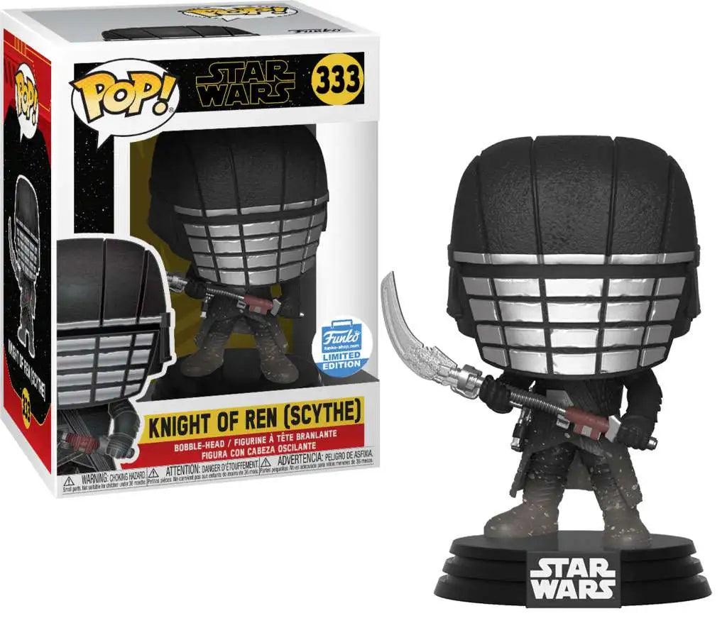 בובת פופ מלחמת הכוכבים: אביר רן עם חרמש Funko POP! Star Wars: Knight of Ren (Scythe) #333 Funko Shop Limited Edition