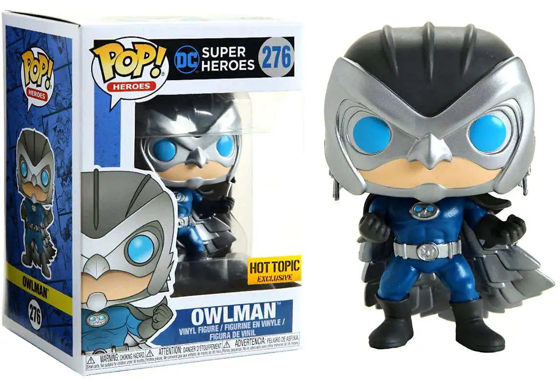 בובת פופ גיבורים: איש הינשוף Funko POP! Heroes: Owlman #276 Hot Topic Exclusive