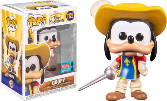 בובת פופ דיסני: שלושת המוסקטרים גופי Funko POP! Disney: The Three Musketeers Goofy #1123 Fall Convention 2021 Limited Edition