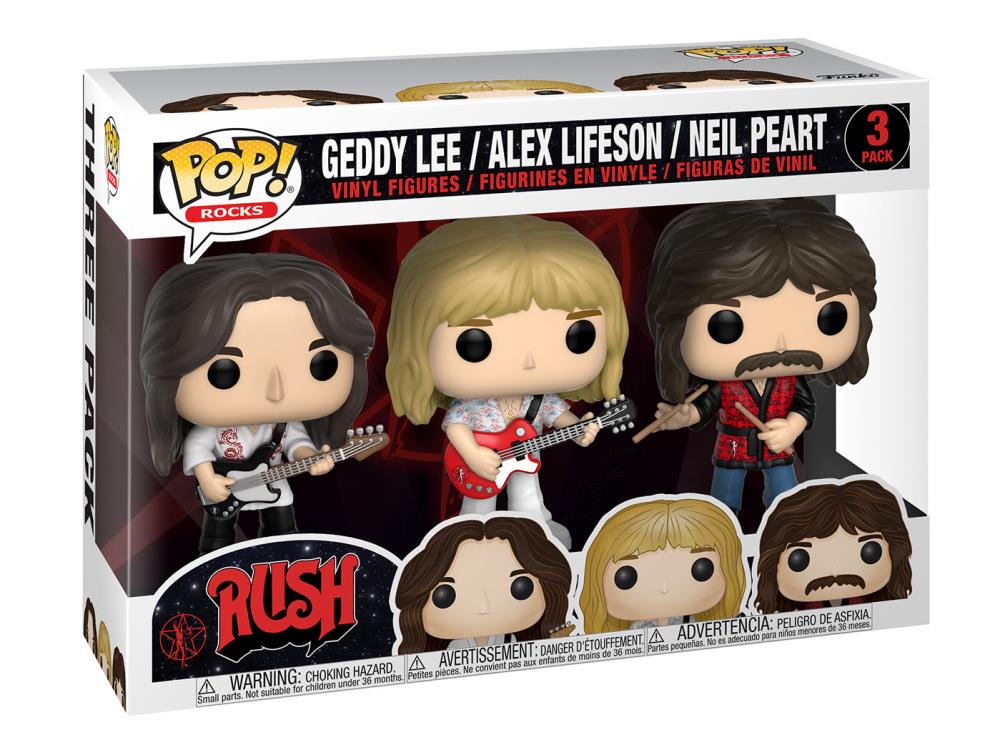 בובת פופ מוזיקה: להקת ראש מארז שלישייה Funko Pop! Rocks: Rush Figure Three Pack