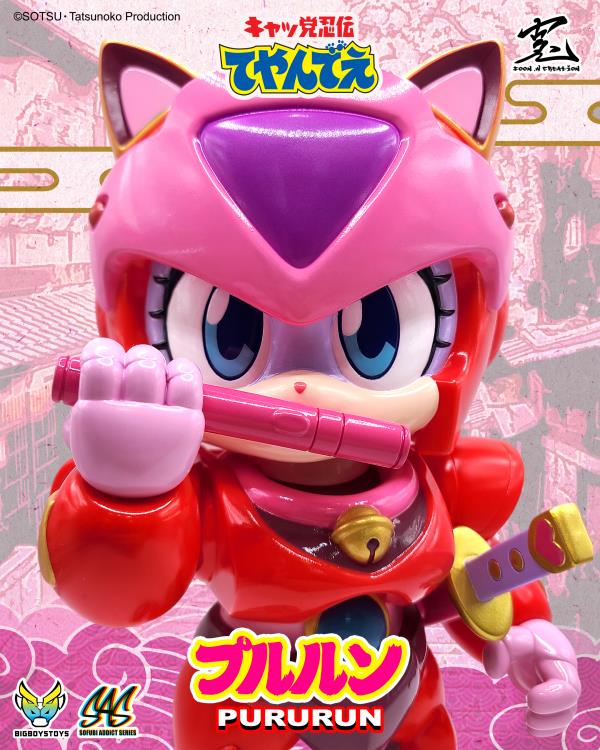 Samurai Cats Esther/Puroron figure from the Sofubi Addict series