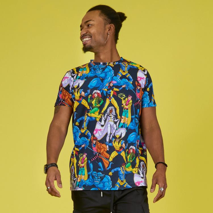 אקס מן חולצת טי בהדפס מלא AOP