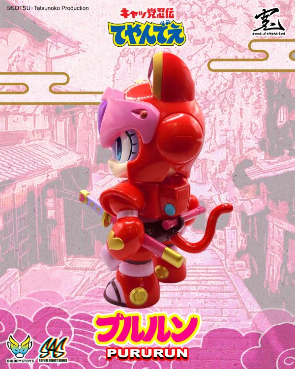 Samurai Cats Esther/Puroron figure from the Sofubi Addict series