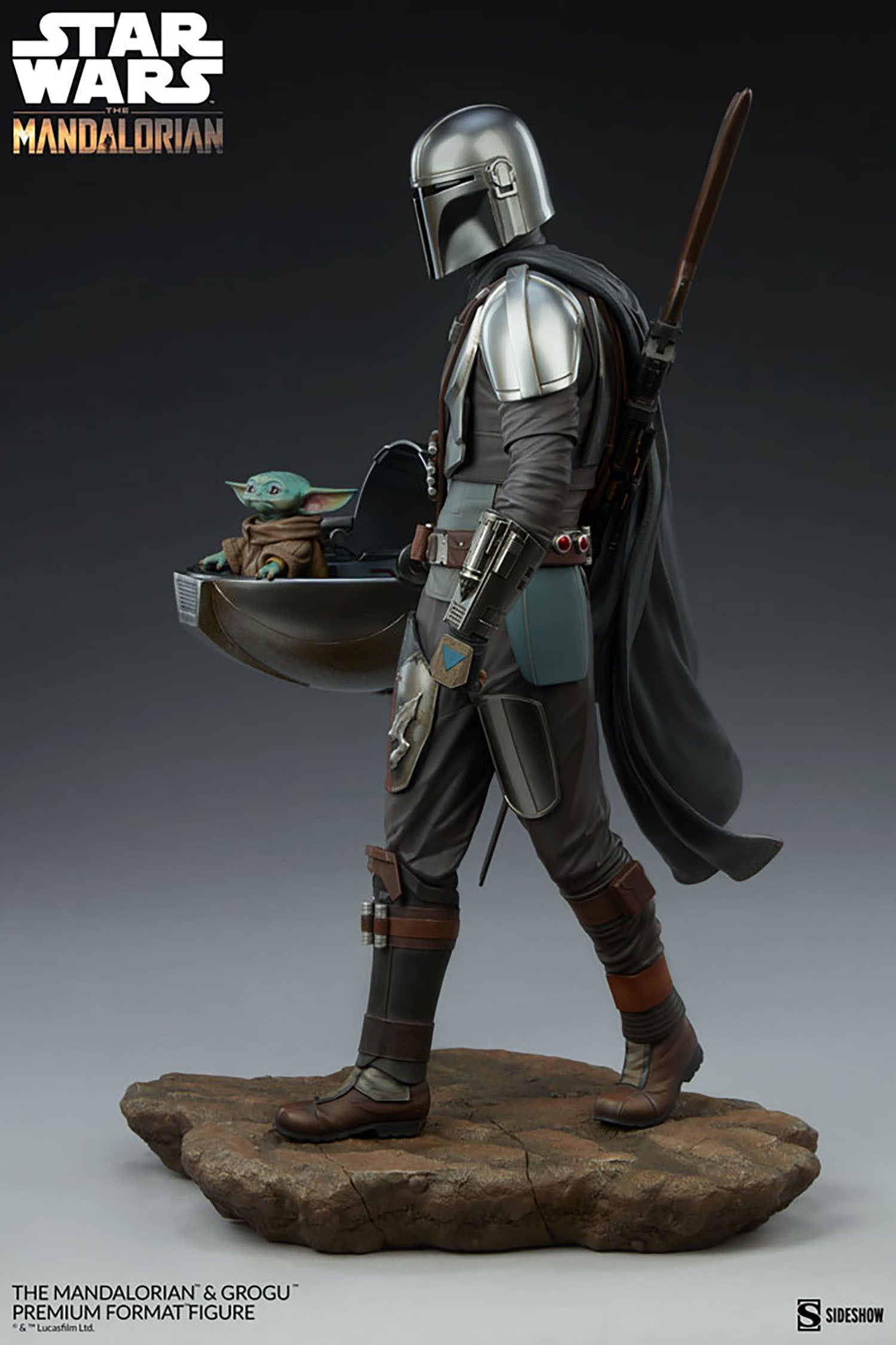 המנדלוריאן וגרוגו פסל פרימיום פורמט מבית Sideshow Collectibles (Premium Format Figure)