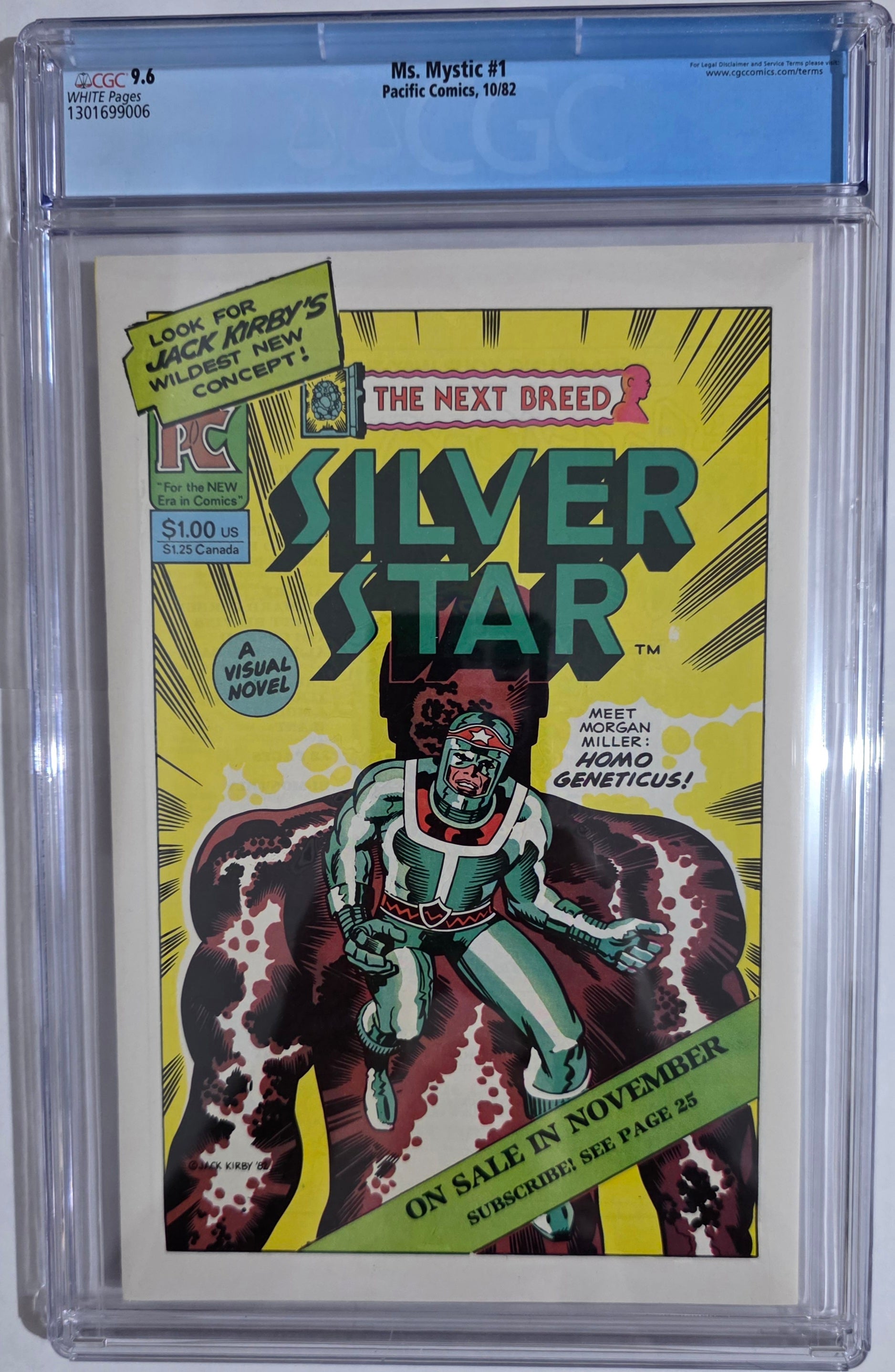 Ms. Mystic #1 CGC 9.6 קומיקס אספנות מדורג מבית Pacific Comics