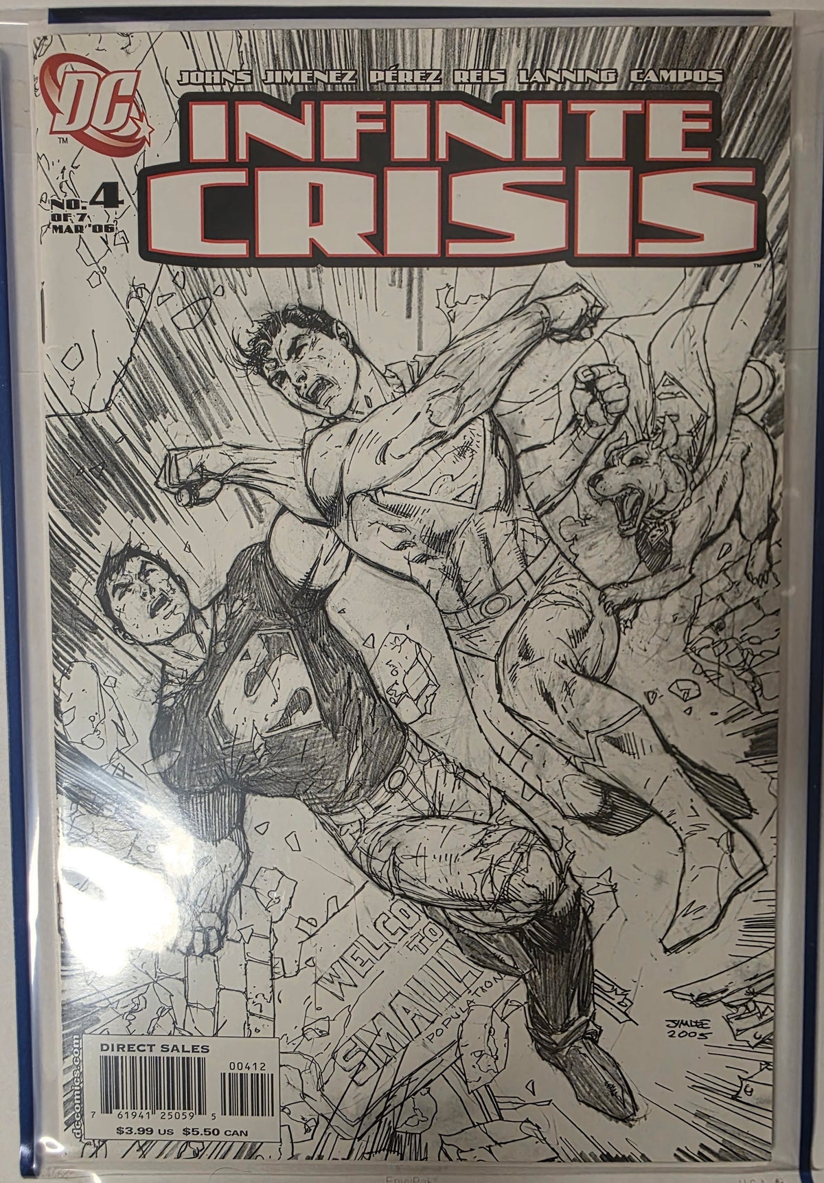 Infinite Crisis #4 Cover C (Jim Lee Sketch Variant)