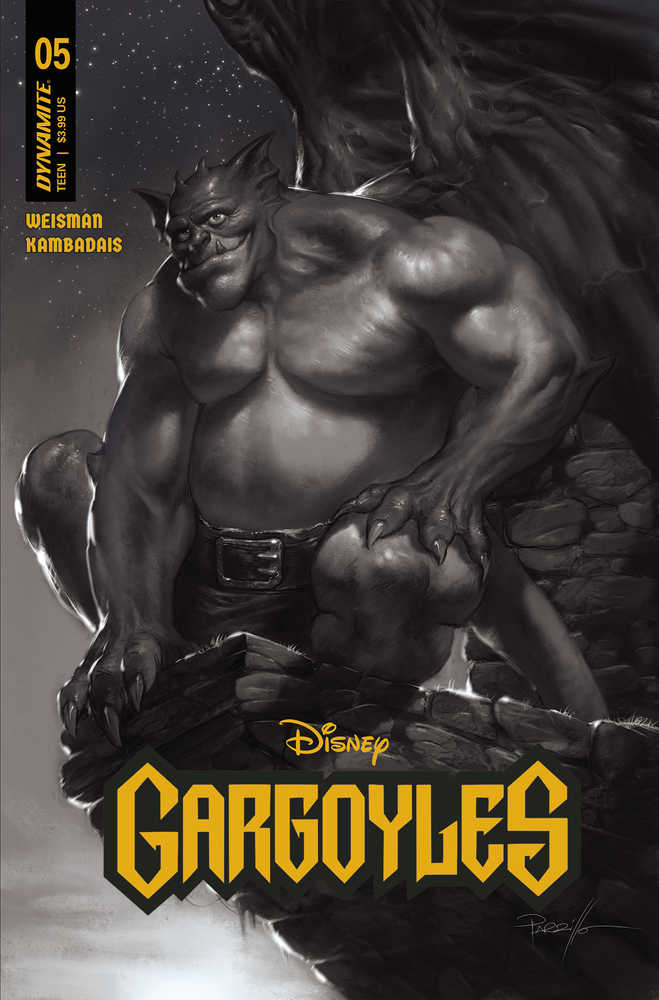 Gargoyles #5 Cover Z 10 Copy Foc Variant Edition Parrillo Black & White