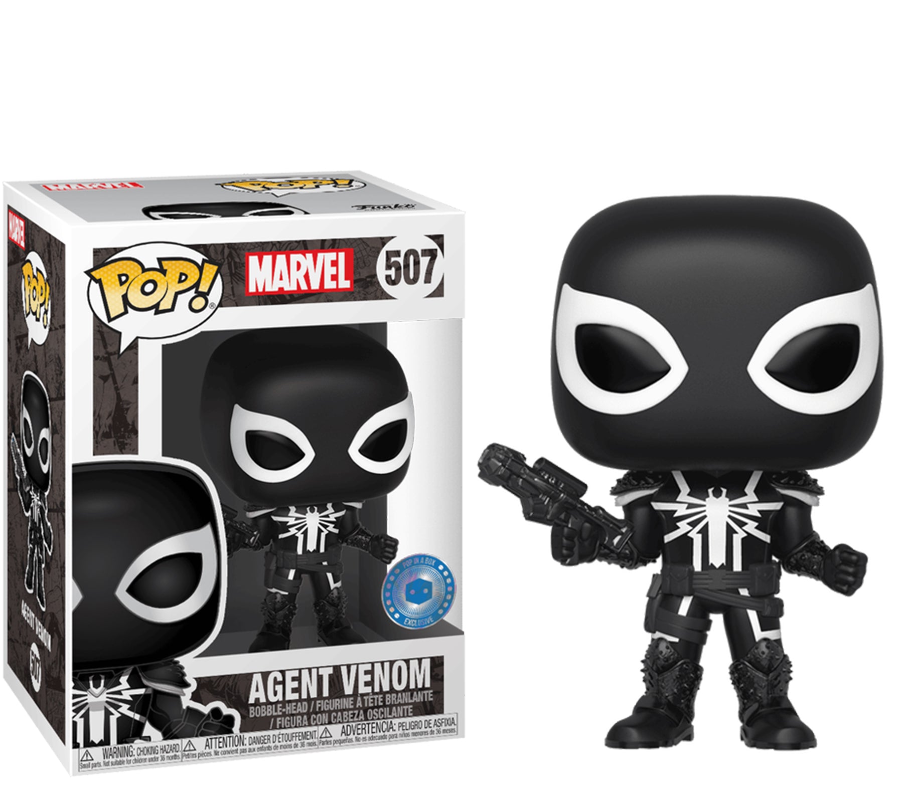בובת פופ מארוול: סוכן ונום Funko POP! Marvel: Agent Venom #507 POP IN A BOX Exclusive