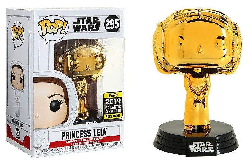 בובת פופ מלחמת הכוכבים: הנסיכה ליאה Funko POP! Star Wars: Princess Leia #295 2019 Galactic Convention Exclusive