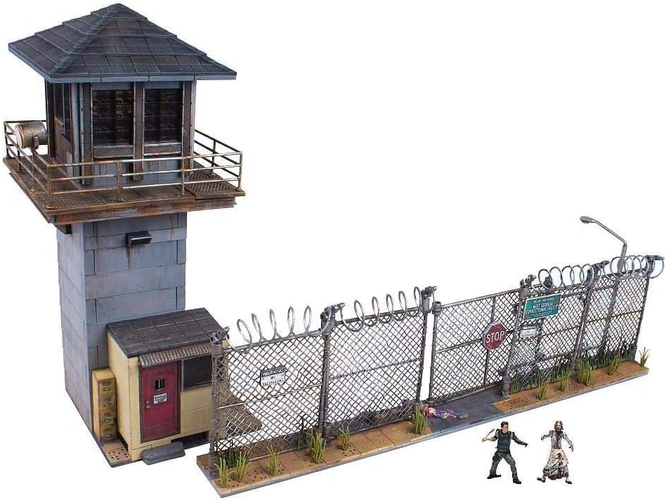 סט מגדל ושער הכלא מהמתים המהלכים להרכבה מבית McFarlane Toys