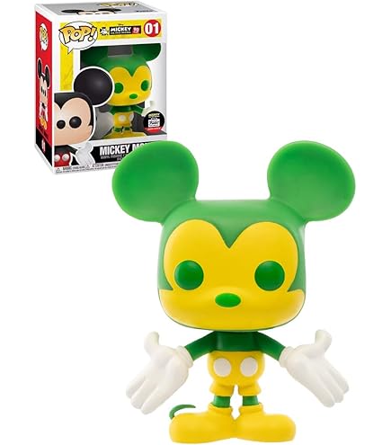 בובת פופ דיסני: מיקי מאוס Funko POP! Disney: Mickey The True Original 90 Years Mickey Mouse (Green & Yellow) #01 Funko Shop Limited Edition