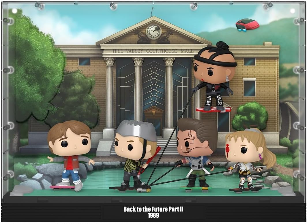 בובת פופ רגעים מהסרטים: בחזרה לעתיד 2 סצנת מרדף ההוברבורד Funko POP! Moments Deluxe: Back to The Future 2 Hoverboard Chase Scene #11