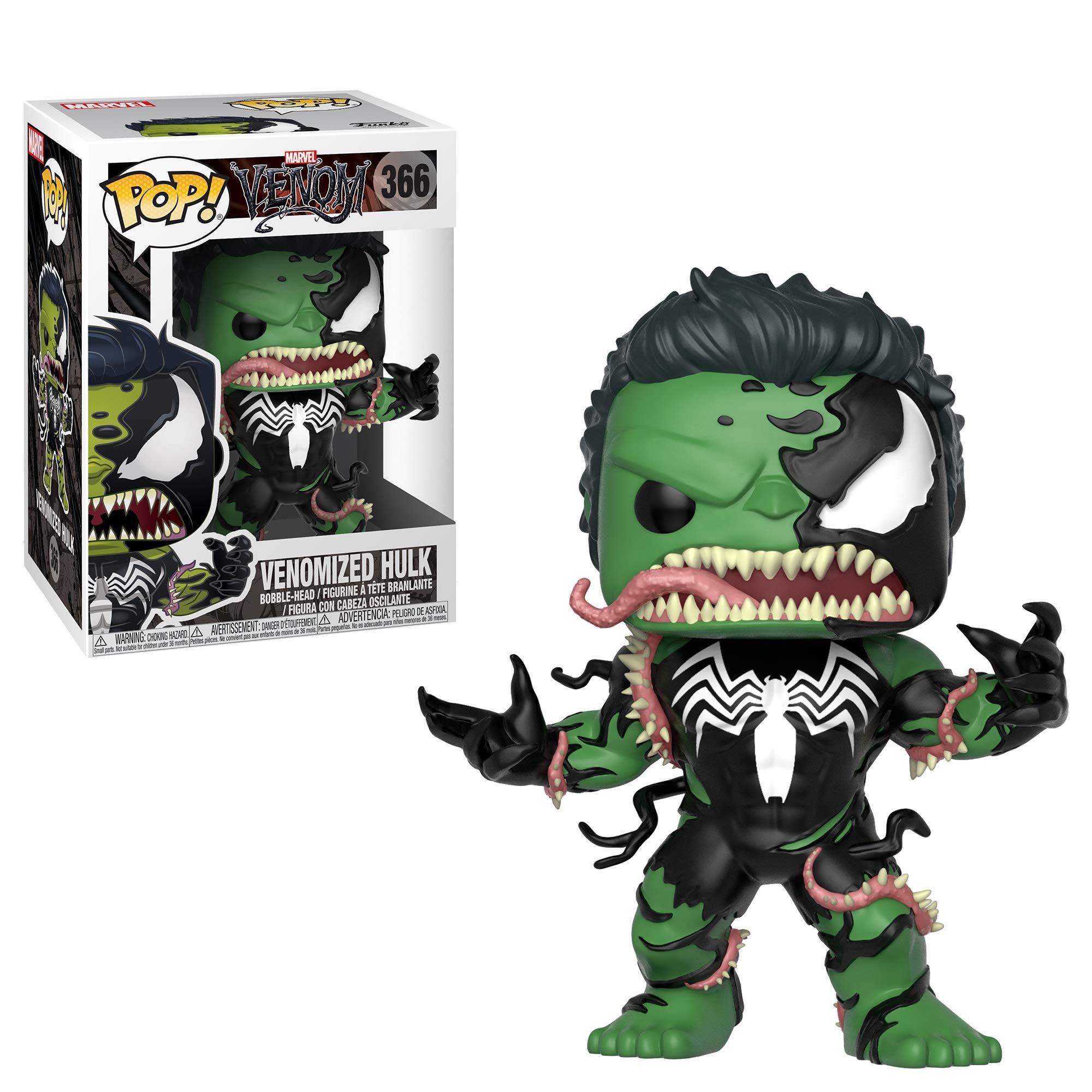 *אריזה פגומה*בובת פופ מארוול: ונומייזד האלק Funko POP! Marvel: Venom Series Venomized Hulk #366