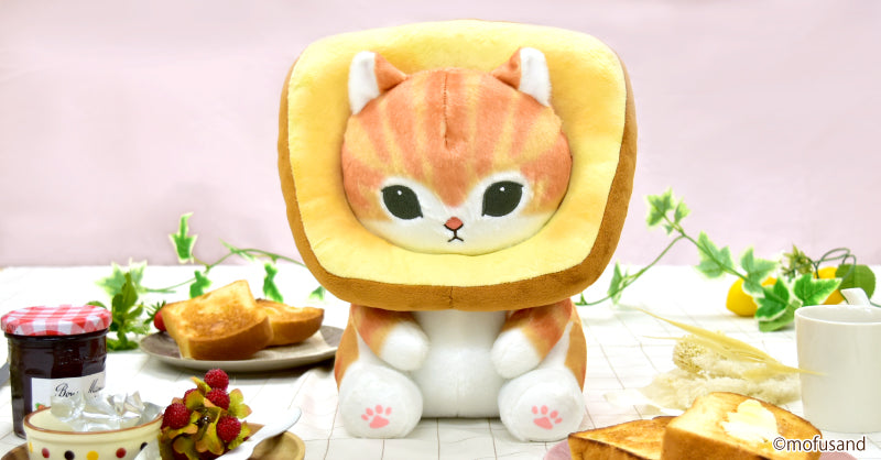 מופוסנד בובת פרווה בינונית חתול לחם (Pan Nyan)