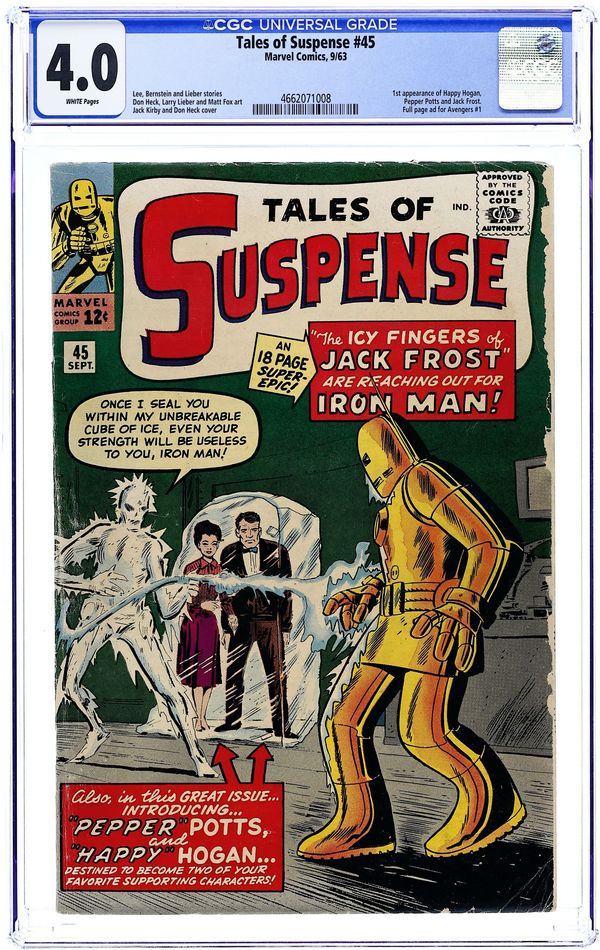 Tales of Suspense #45 CGC 4.0 קומיקס אספנות מדורג מבית Marvel Comics