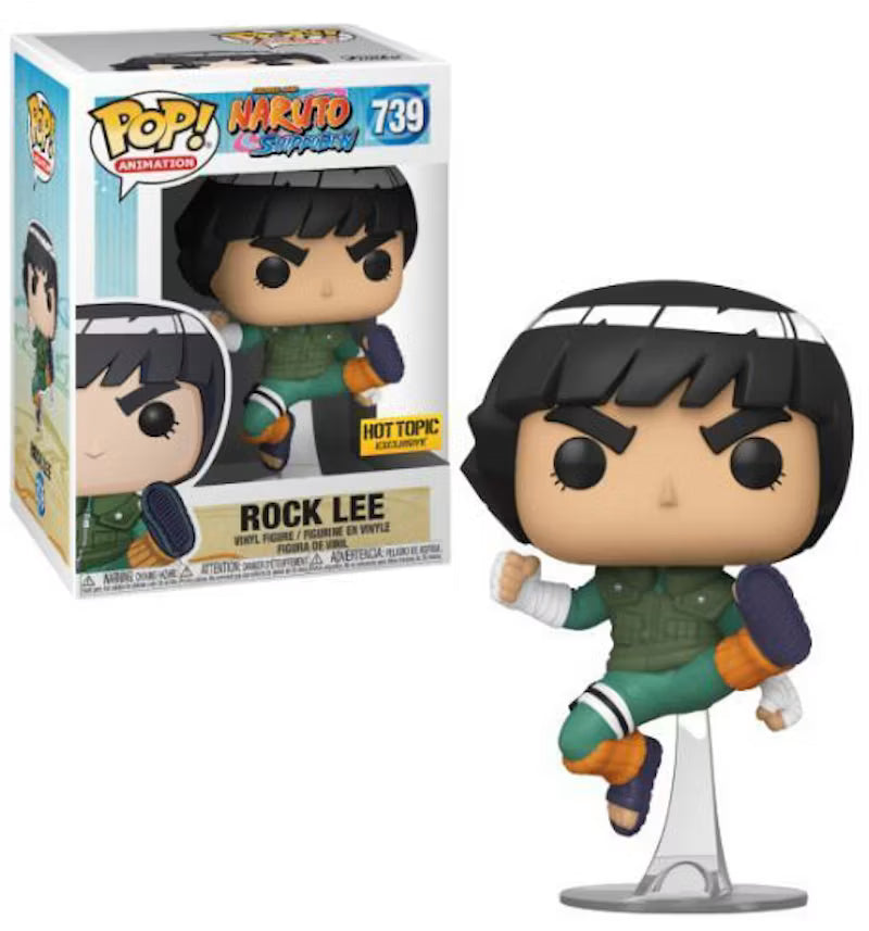 בובת פופ אנימציה: נארוטו שיפודן רוק לי Funko POP! Animation: Naruto Shippuden Rock Lee #739 Hot Topic Exclusive