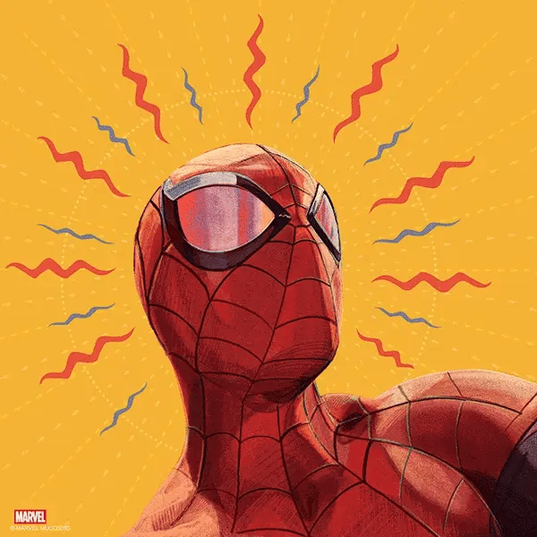 הדפס אומנותי ספיידרמן הקלאסי עם אפקט תלת ממד מתחלף מבית BOTTLENECK GALLERY