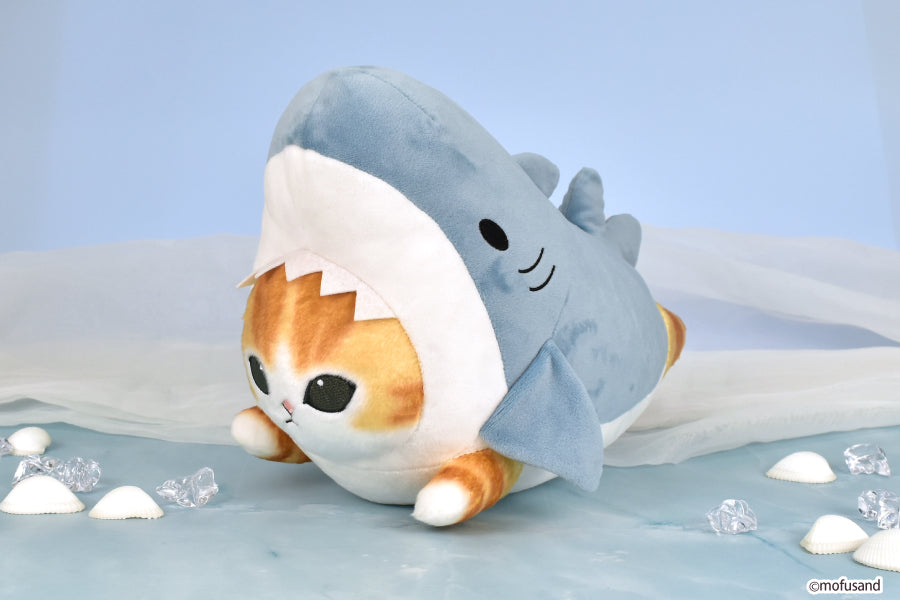 מופוסנד בובת פרווה בינונית חתול כריש שוכב (Shark Nyan Kuttenko)