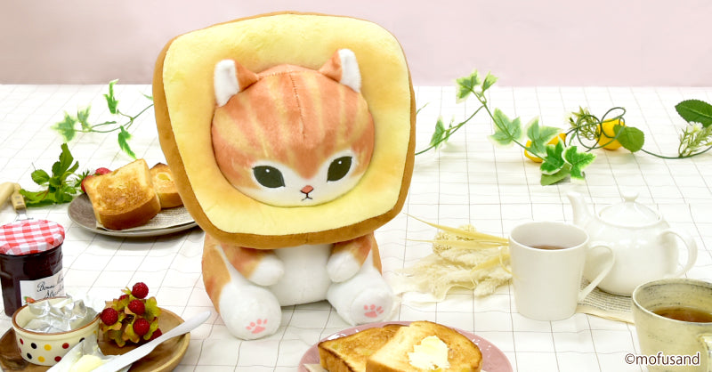 מופוסנד בובת פרווה בינונית חתול לחם (Pan Nyan)