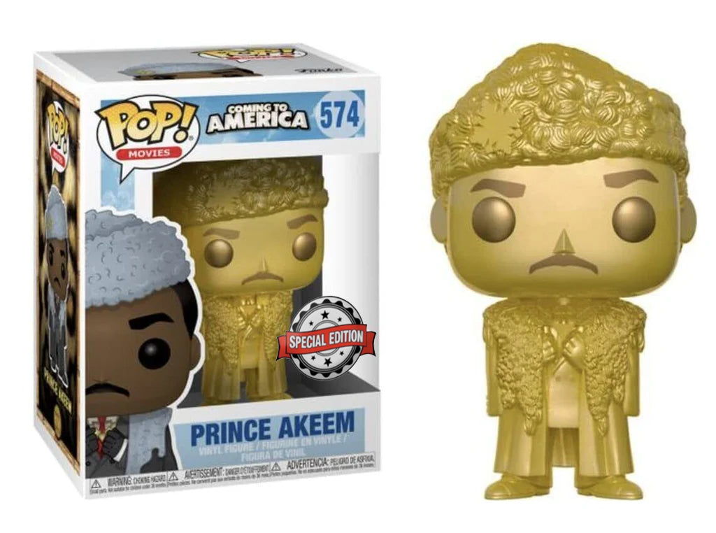 בובת פופ סרטים: מגלה את אמריקה הנסיך אקים FUNKO POP! MOVIES: COMING TO AMERICA PRINCE AKEEM #574 SPECIAL EDITION