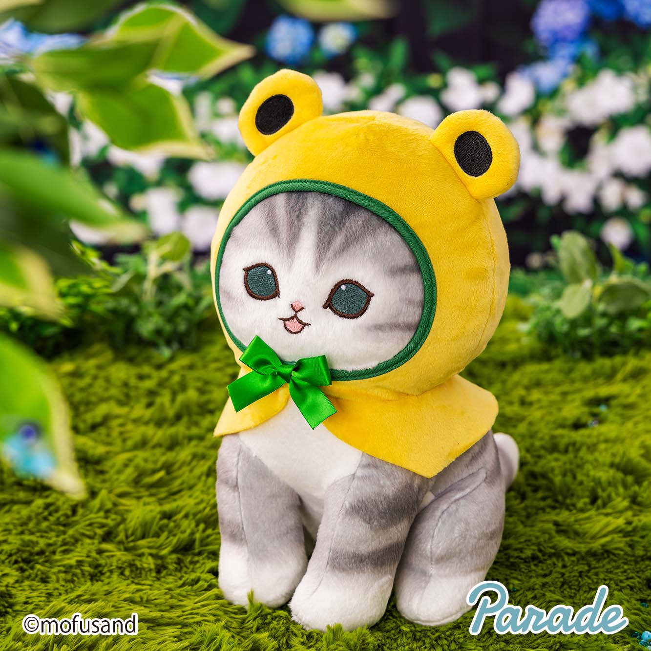 מופוסנד בובת פרווה בינונית חתול צפרדע חמוד (Frog Nyan)