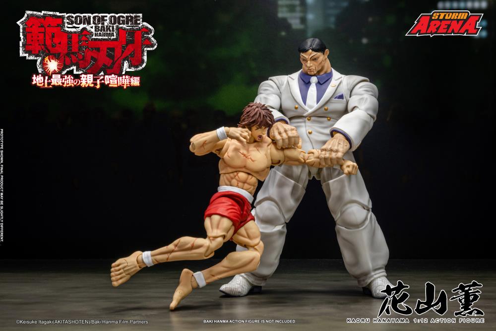 Baki Hanma: Son of Ogre אקשן פיגר קאורו הנאיאמה מסדרת Storm Arena בקנה מידה 1/12
