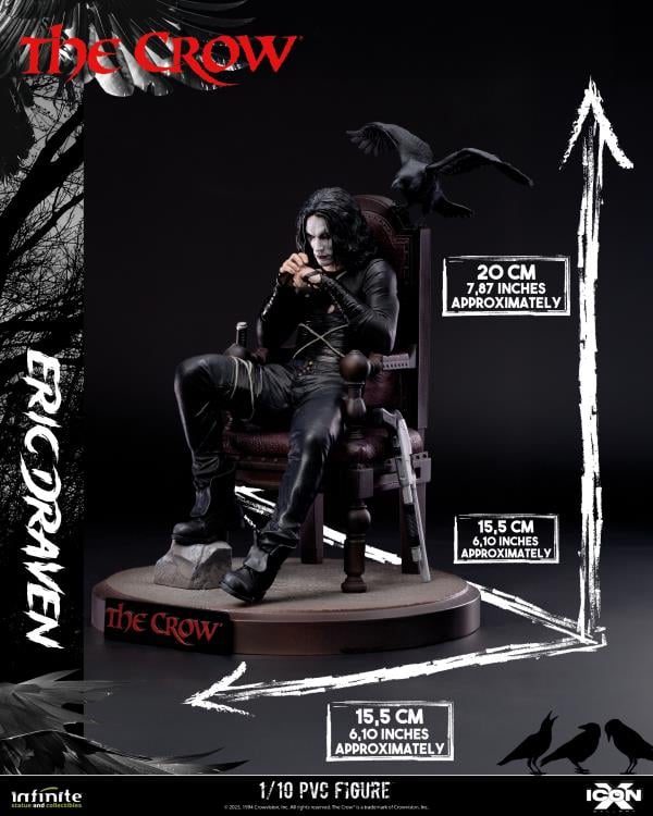העורב פסל אריק דרייבן בקנה מידה 1/10 מבית INFINITE STATUE