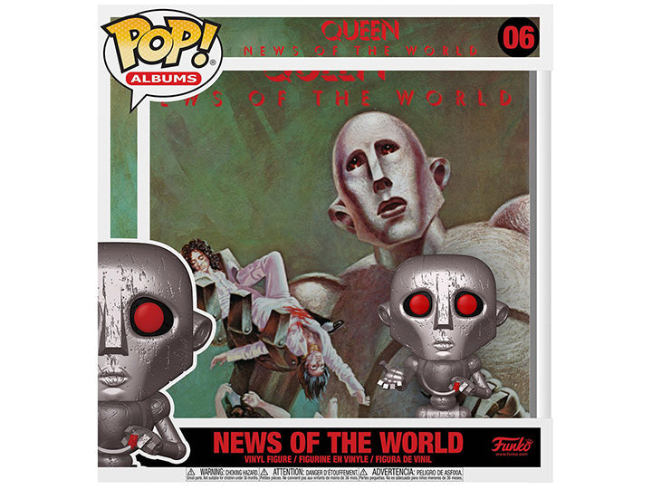 בובת פופ אלבומים: קווין חדשות העולם מטאלי Funko POP! Albums: Queen News of the World #06 Metallic