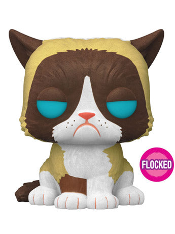 בובת פופ אייקונים: גרמפי קאט Funko POP! Icons: Grumpy Cat #60 Flocked Exclusive