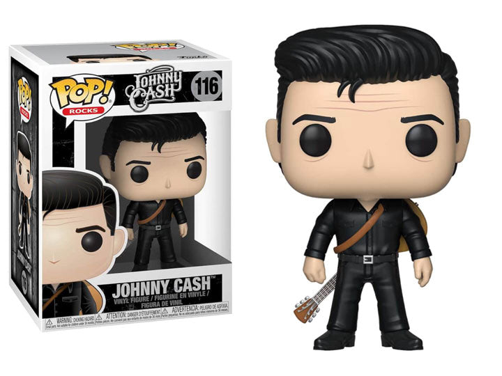 בובת פופ מוזיקה: ג'וני קאש בשחור Funko POP! Rocks: Johnny Cash (In Black) #116