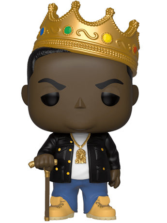 בובת פופ מוזיקה: הנוטוריוס בי.איי.ג'י עם כתר Funko POP! Rocks: Notorious B.I.G. With Crown #77