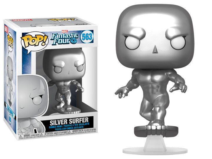 בובת פופ מארוול: ארבעת המופלאים הגולש הכסוף Funko POP! Marvel: Fantastic Four Silver Surfer #563