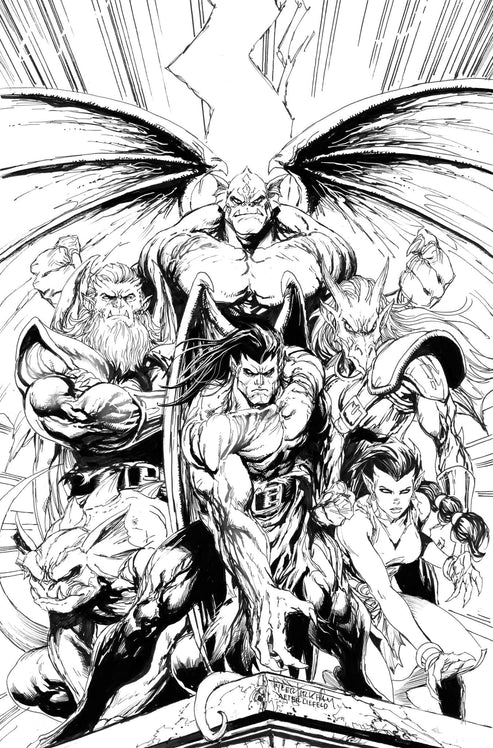 Gargoyles #1 Tyler Kirkham Black & White Exclusive (Limited 500)