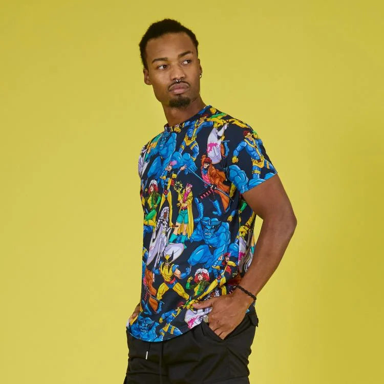 אקס מן חולצת טי בהדפס מלא AOP