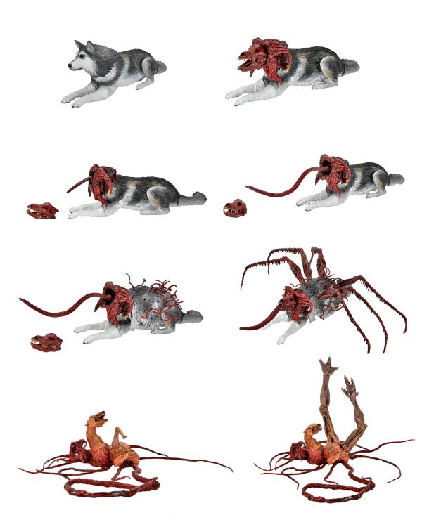 היצור אקשן פיגר כלב נגוע (Ultimate Dog Creature Set)
