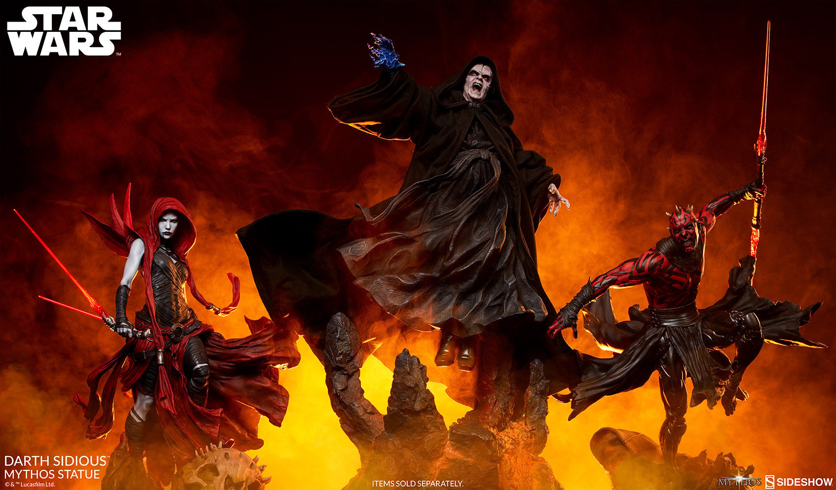 דארת’ סידיוס פסל מיתוס מבית Sideshow Collectibles (Darth Sidious Mythos)