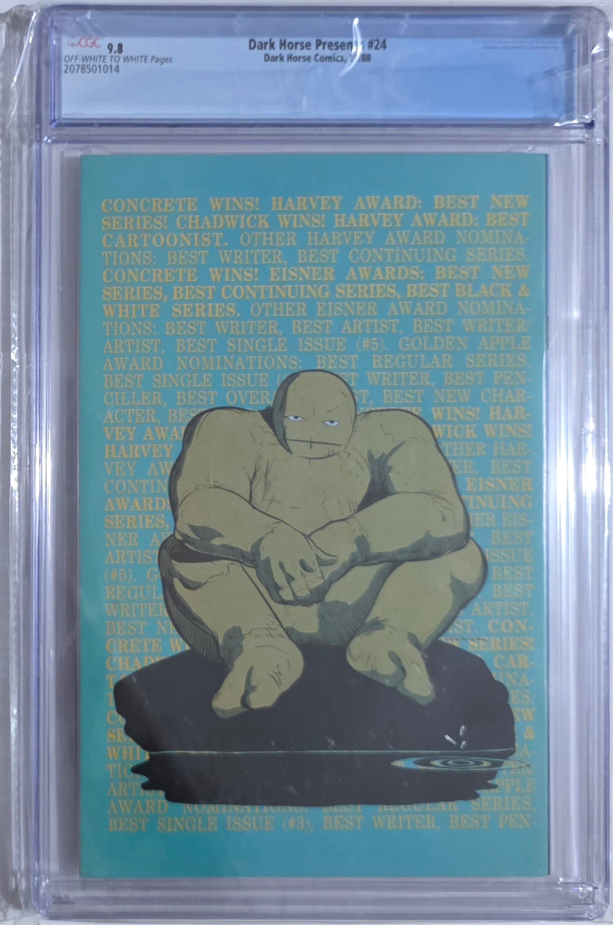 Dark Horse Presents #24 CGC 9.8 קומיקס אספנות מדורג מבית Dark Horse Comics