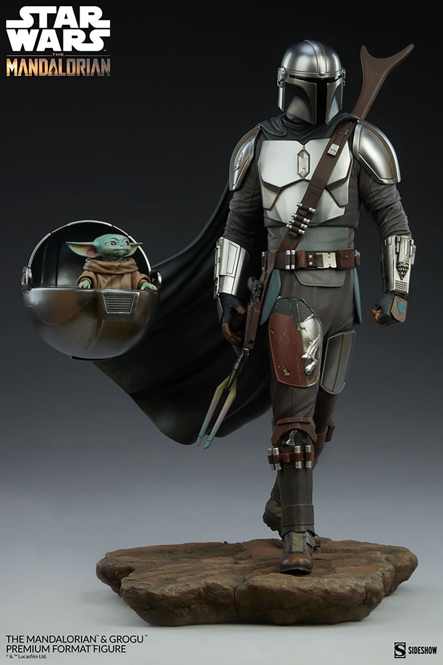 המנדלוריאן וגרוגו פסל פרימיום פורמט מבית Sideshow Collectibles (Premium Format Figure)