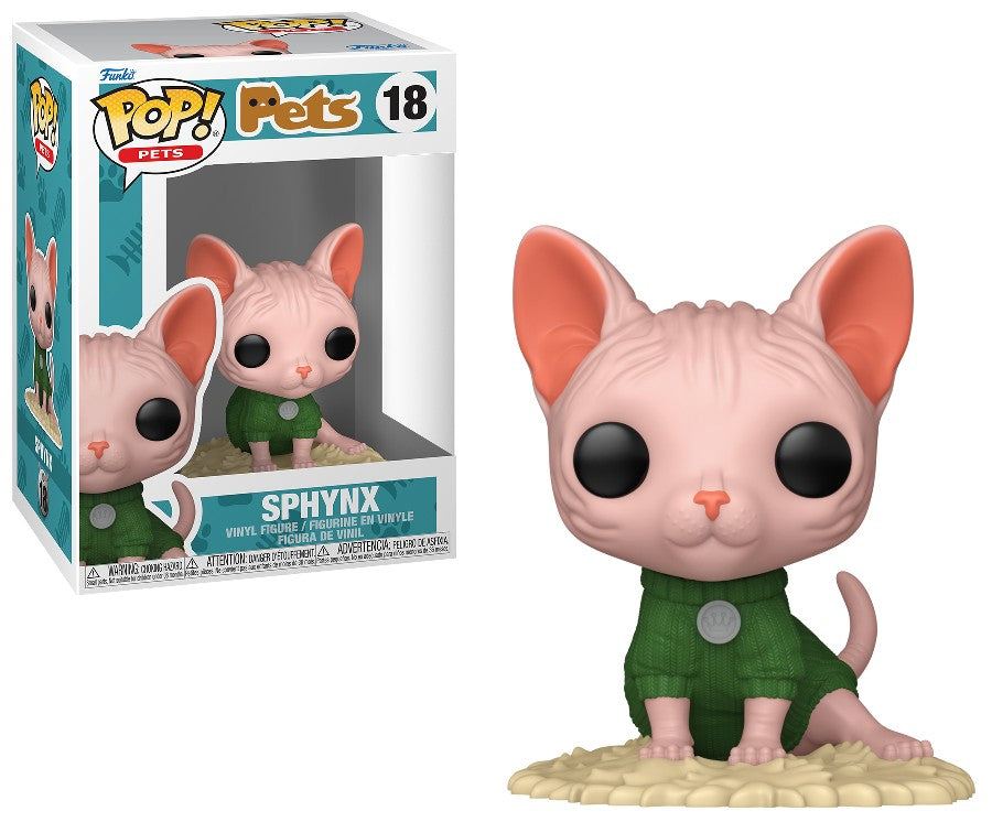 בובת פופ חיות מחמד: חתול ספינקס Funko POP! Pets: Sphynx #18